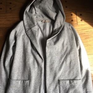 Loft women’s hooded fleece cardigan